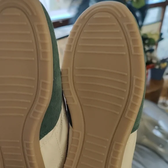 Zara White & Teal Suede-Trim Low-Top Sneakers - Picture 10 of 10